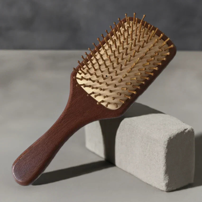 Daily Essentials Collection by Niche Wellness Featuring XL Sandalwood Hair Brush