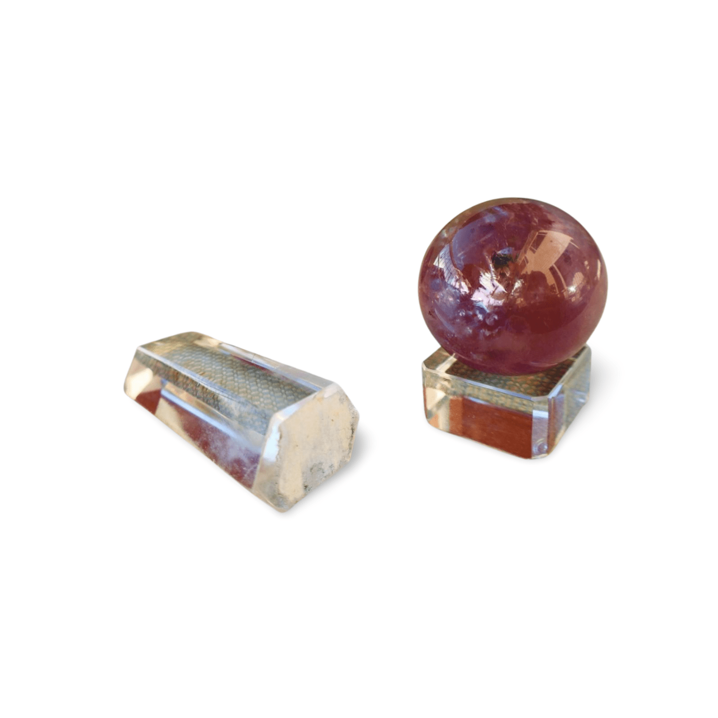 Amethyst Premium Sphere – Polished Crystal Ball of Clarity & Calm (Translucent Purple, Pocket Size ~0.75") - Wax | Wane