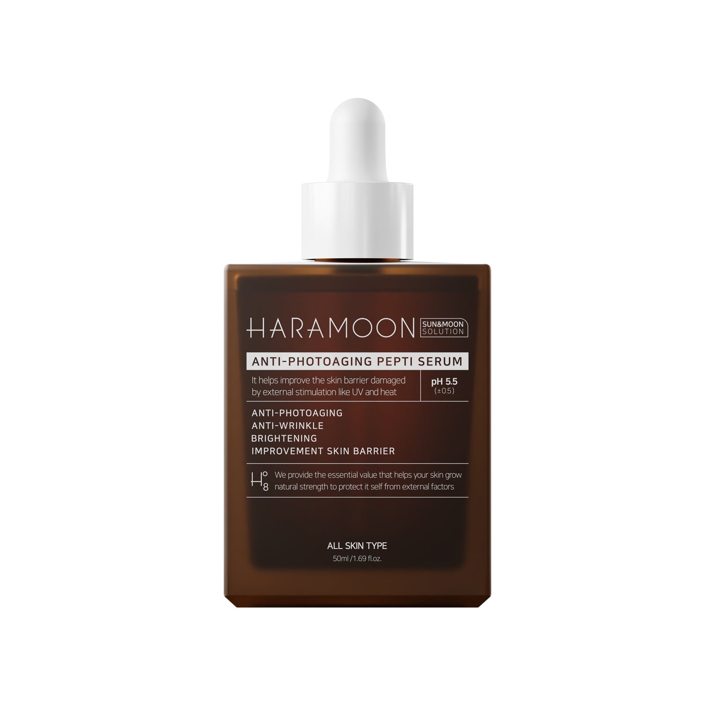 HARAMOON Immortal Peptide Serum | Vegan, K - Beauty for Sensitive Skin, 50mL - Wax | Wane