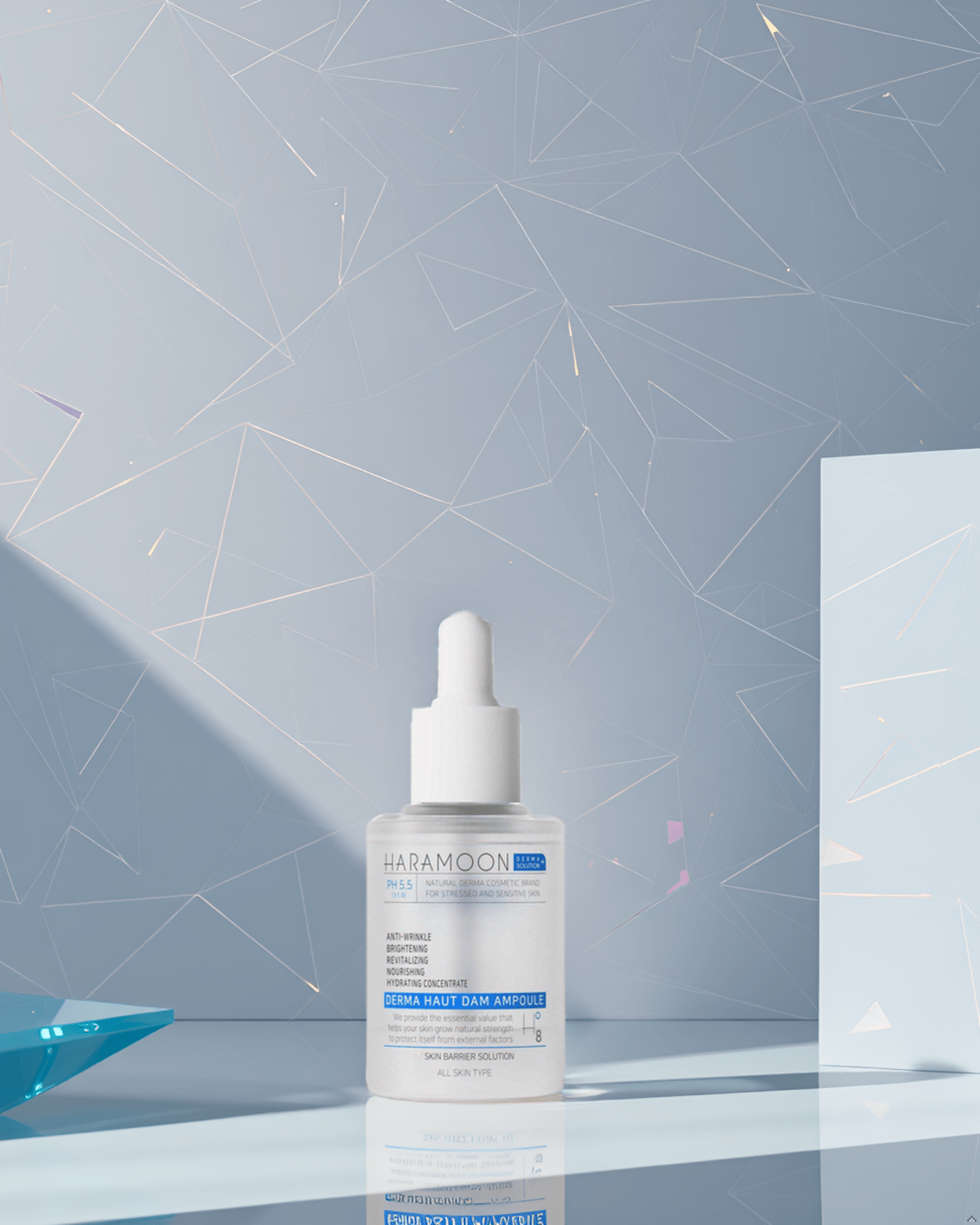 HARAMOON Silky Hydration Ampoule | Vegan & EWG Certified Korean Skincare, 30mL - Wax | Wane