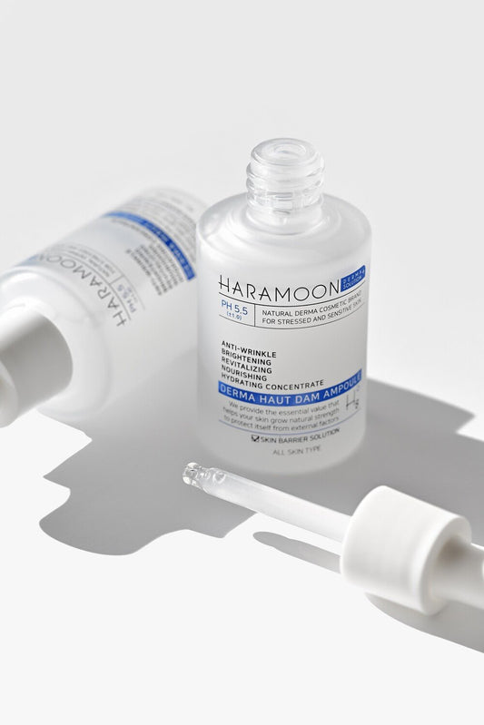 HARAMOON Silky Hydration Ampoule | Vegan & EWG Certified Korean Skincare, 30mL - Wax | Wane
