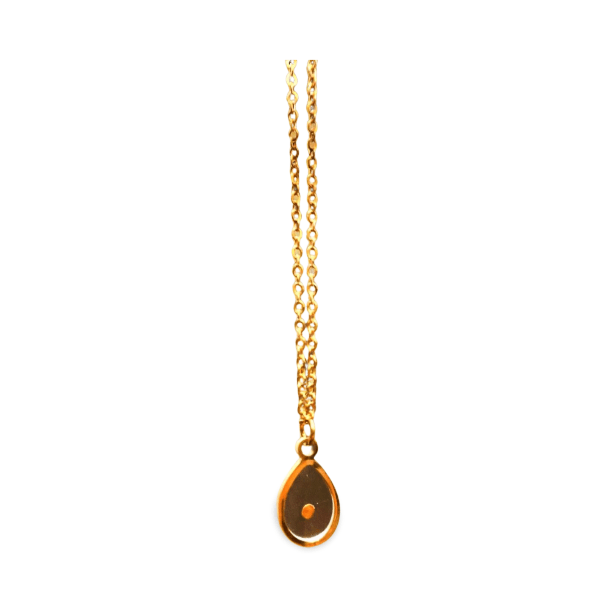 Mustard Seed Faith Necklace – Gold Teardrop Pendant | Stainless Steel Christian Jewelry - Wax | Wane