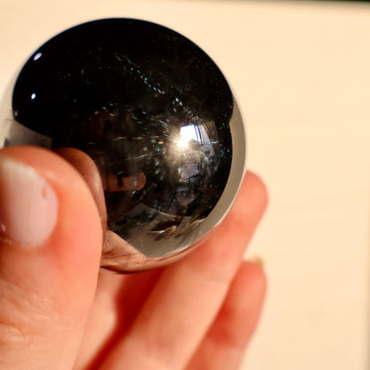 Terahertz Sphere - Genuine Crystal Ball, Polished Rare Home Decor Accent - Wax | Wane