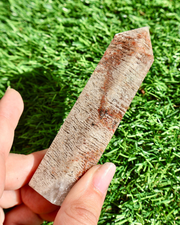 Thousand Layer Crystal Obelisk – Natural Quartz & Mineral Formation, Rare Collectible 3.5" - Wax | Wane