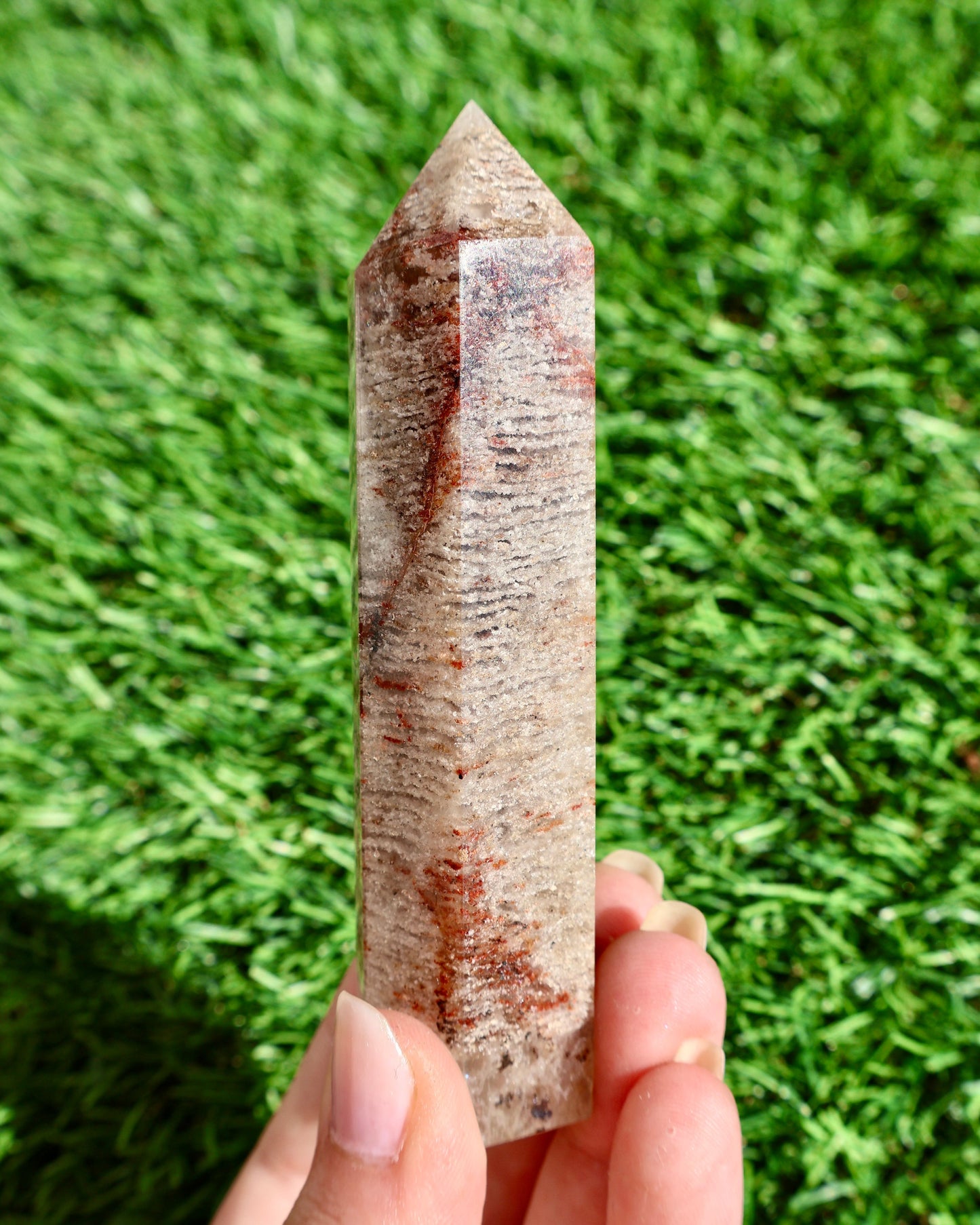 Thousand Layer Crystal Obelisk – Natural Quartz & Mineral Formation, Rare Collectible 3.5" - Wax | Wane