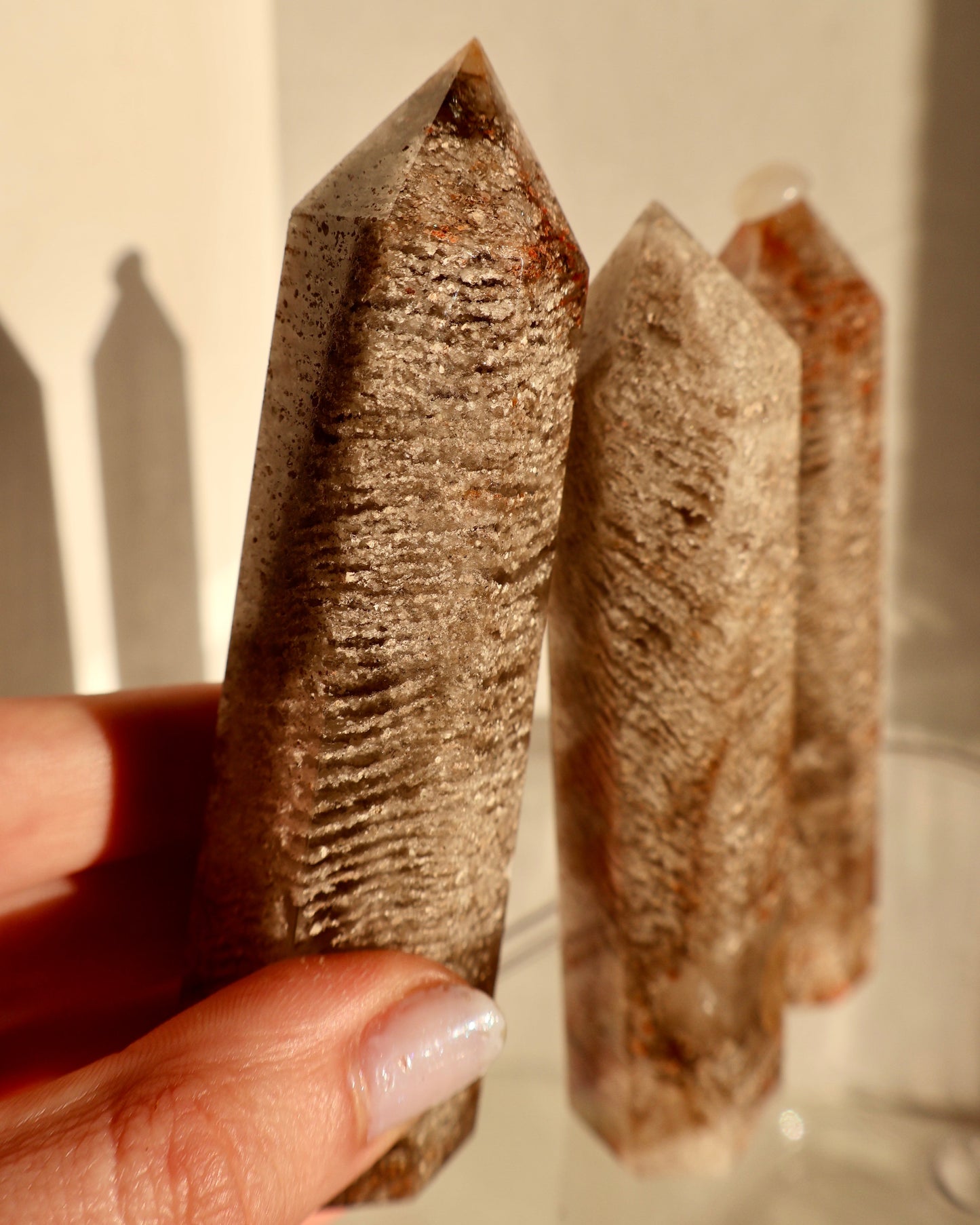 Thousand Layer Crystal Obelisk – Natural Quartz & Mineral Formation, Rare Collectible 3.5" - Wax | Wane